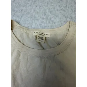 Billabong Essentials Womens Tan Beige Cotton Short Sleeve Crew Neck Tee M NWOT thumbnail 4