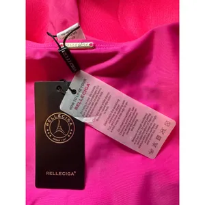 Relleciga Neon Rose One Piece Swimsuit Ruched‎ Sweetheart Women's Size Small thumbnail 4