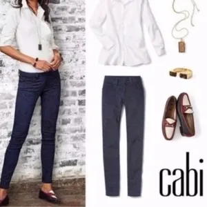 Cabi Lace Print‎ Skinny Jeans Style# 3195 Size 0 thumbnail 2
