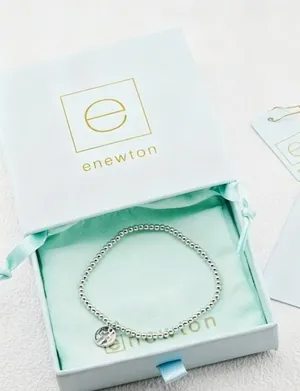 Polished Silver Ball Bracelet With Cutout Cross Pendant | Minimalist Faith Daily Wrist Accessory thumbnail 1