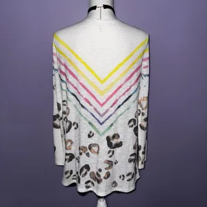 Phil Love Boutique Leopard Print Multicolor Cardigan thumbnail 9