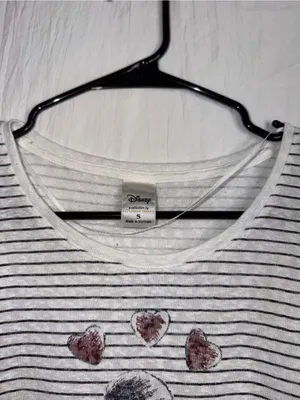 Disney LC Lauren Conrad Mickey Mouse Striped High-Low Top Size S thumbnail 3
