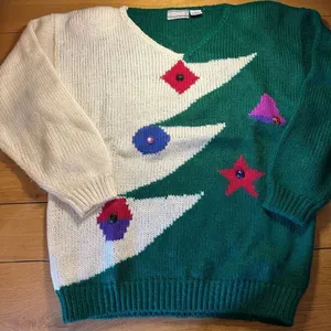 Vintage Catalina raffles collection Christmas sweater wool blend m thumbnail 1