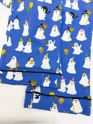 Bedhead PJs X Anthropologie That’s The Spirit Ghost Halloween Classic Jersey Set thumbnail 14