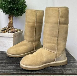 Ugg Tan Leather Classic Tall 5815 Boots 6 thumbnail 1