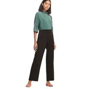 UNIQLO navy elastic waist ponte pants, size M thumbnail 2