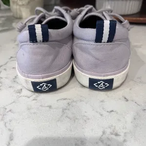 Sperry Crest Vibe Lavender Purple Canvas Slip On Sneakers STS87255 Womens 8 thumbnail 3