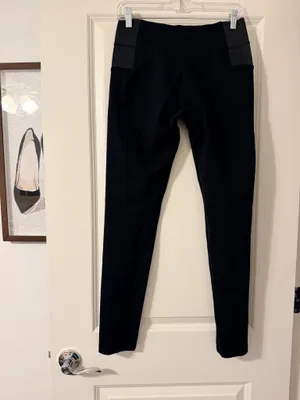 & Other Stories Shinestar Black High-Waist Skinny Ponte Pants thumbnail 2