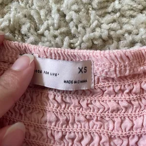 Kohl's Pink Puff Sleeve Smocked Blouse thumbnail 5