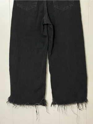 American Eagle Super High Rise Baggy Wide Leg Jeans Black Size 10 thumbnail 12