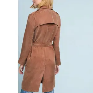 Anthropologie x Moth Carrie Belted Trench Coat Size X-Small Open NO BELT thumbnail 2