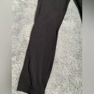Athleta black Elation Laser Cut 7/8 Leggings small thumbnail 3