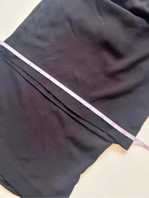 H&M Black Wide Leg Cropped Pull-On Pants High Rise Viscose Size S thumbnail 10