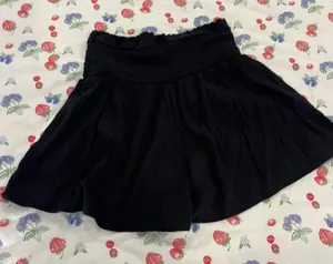 Aerie Black Flowy Shorts thumbnail 2