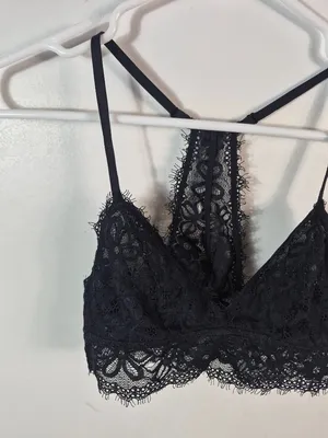 Aerie Black Lace Bralette S thumbnail 2