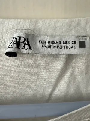 Zara White Lace-Front Short Sleeve Tee thumbnail 6