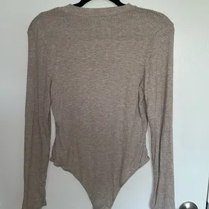 Long sleeve mock neck bodysuit Tan Size L thumbnail 2