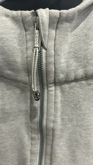 Lululemon Scuba Hoodie Oversized Half-Zip M/L Heathered Grey thumbnail 4