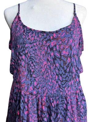 Buddy Love The Hillary Pink & Purple Mini Dress Sz‎ L thumbnail 3