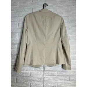 H&M Blazer Women‎ Size S Beige Excellent Single Button Notched Lapel Lined thumbnail 5