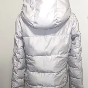 Hollister Down & Feather Fill Puffer Hooded Jacket Size Large thumbnail 10