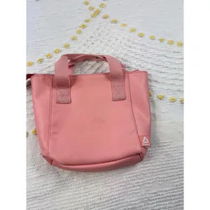 Reebok‎ Mini Tote Bag Purse Salmon Pink Faux Leather Small Handbag thumbnail 3
