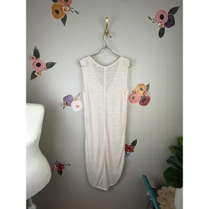 We The Free Sheer Ivory Cream Sleeveless Slip Cover-up Midi Dress - Size - XS thumbnail 3