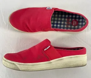 Ryka Valerie Closed Toe Slip On Flats in Red Size‎ 7.5 thumbnail 1