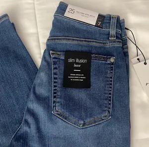 7 For All Mankind Silm illusion Luxe High Waist Ankle Skinny Jeans Sz 25 thumbnail 4