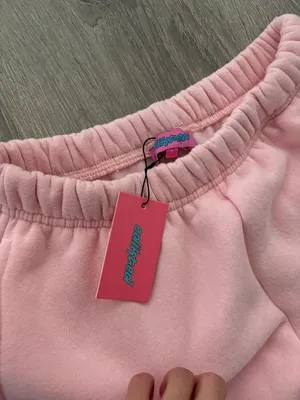 Edikted NWT Baby Pink Wide Leg Cargo Sweatpants (S) thumbnail 7