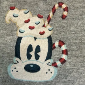 Disney Mickey Mouse Friends Holiday treats One-Piece Pajama hood ears adult XXL thumbnail 5