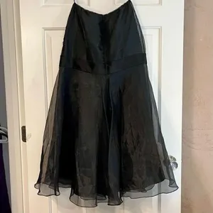 Victor Costa Women’s Black Tulle Long Skirt Medium thumbnail 8