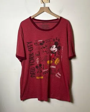Disney Store Red Mickey NYC Graphic Tee size XL thumbnail 1