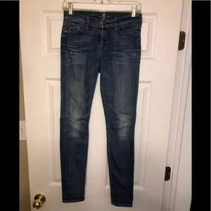7 for all mankind The Skinny Jeans Sz 26 thumbnail 2