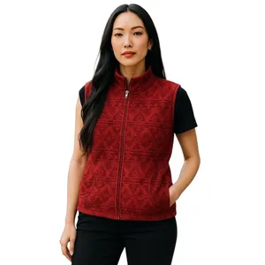Woolrich Deep Ruby Fleece Vest thumbnail 2