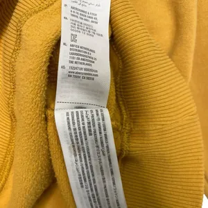 Abercrombie Fitch Top Womens XS Felt Logo Sweatshirt Academic Rugby Yellow thumbnail 7