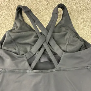 Lululemon Black Workout Active Athletic Cross Back Tank Top Athelisure‎ Gorepore thumbnail 4