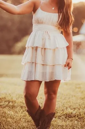 Altar'd State creme colored dress  thumbnail 1