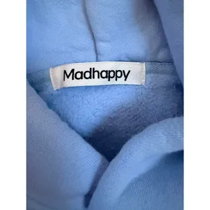 Madhappy Light Blue Hoodie with Red Logo thumbnail 4