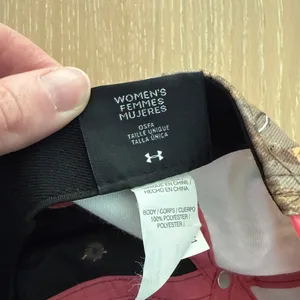 Under Armour Camo Hat in Brown and Pink thumbnail 3