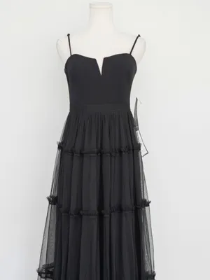 Adrianna Papell - Ruffle Tiered Mesh Sleeveless Gown thumbnail 9