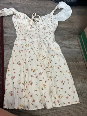 Reformation Emmaline Floral Print Mini Dress thumbnail 13