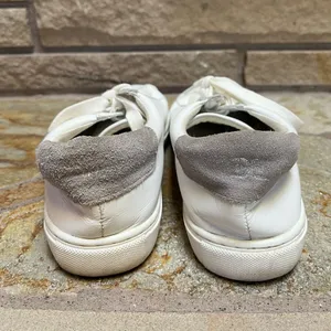 Sam Edelman Women's Lupita Lace Up Sneakers White Leather 8 thumbnail 5