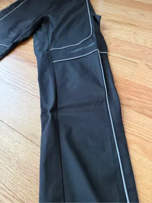 Maniere De Voir Black Reflective Cargo Jogger Pants Size 6 Y2K Techwear thumbnail 7