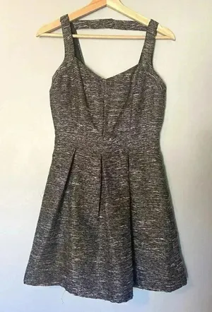 Charming Charlie Womens Short‎ Dress Size S Black Gold Brown Party Cocktail thumbnail 1