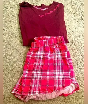 Cacique Breast Cancer Awareness Pajama Shorts Set - size 14/16 thumbnail 1