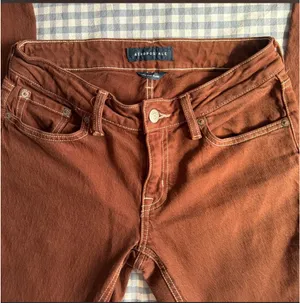 Aeropostale vintage brown low rise flare jeans thumbnail 4
