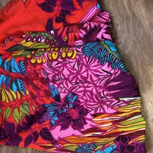 Nanette Lepore size 2 red floral silk blend dress thumbnail 3