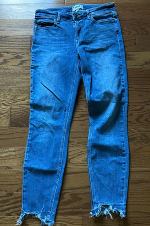 PAIGE Women’s Skinny Jeans in Medium Blue - Stretch Denim Sz 28 thumbnail 1