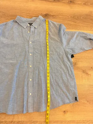 Liverpool Los Angeles Women XXL Blue Chambray Linen Blend Roll Tab Shirt NWT thumbnail 5